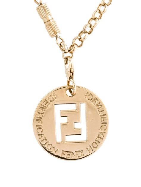 identification fendi necklace|fendi necklaces men's.